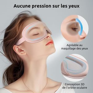 Masque pour les yeux extension de cils réutilisable occultant avec logo personnalisé mousse à mémoire de forme masque pour les yeux sommeil de nuit amélioré 3d - Product Image 5