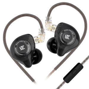 <span class=keywords><strong>KZ</strong></span> EDX PRO X Casque audio filaire HiFi à son profond et clair, avec câble détachable, ENC, IPX5, 3,5 mm, moule privé 1,2 m - Product Image 2