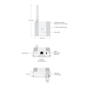 Ubiquiti USL-Gateway SuperLink Smart Home Hub, เกตเวย์, UP-SuperLink, UBNT Ubiquiti USL-Gateway W1315 - Product Image 2