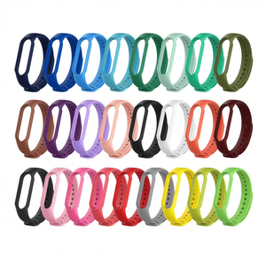 Correa de silicona Mi Band 5, correa de repuesto para reloj inteligente Xiaomi, opciones de color disponibles de 20mm de ancho - Product Image 3