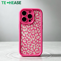 Étui de téléphone magnétique de luxe pour iPhone 17 Pro Max, motif léopard féminin, support pliable, antichoc, impression UV, logo personnalisé, vente en gros