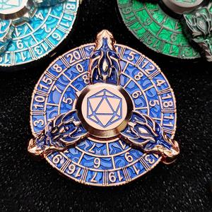 Spinner Antiestrés 7 en 1, Dados Metálicos Giratorios para Dedos, Dados para Juegos de Rol como Dungeons and Dragons - Product Image 1