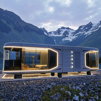 Casa Prefabbricata Capsula Spaziale Moderna, Cabina Mobile Prefabbricata per Hotel o Cottage di Campagna, Pod per Campeggio, Soggiorno, Vacanza e Riposo
