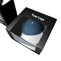 Caja de Embalaje Ranurada de Cartón Personalizada con Ventana Transparente y Recubrimiento UV para Gorra de Béisbol y Caja de Regalo, Opciones de Logotipo Personalizado en Oferta