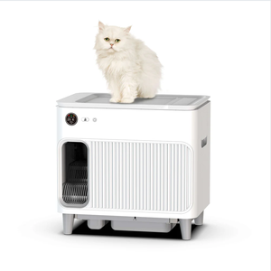 Caja de Arena Inteligente para Gatos, Cerrada, de Plástico, Fácil de Limpiar, Gran Capacidad, Autolimpiable, con Desodorización Continua - Product Image 3