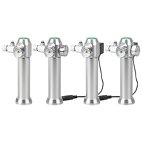 Kit de régulateur de CO2 miniature pour aquarium planté, ensemble CO2 95g avec compteur de bulles et diffuseur en verre, cartouche jetable UNF5/8