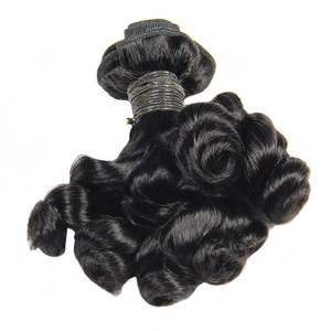 12a Southeast Asian 100% <strong>Thick</strong> Raw Indian Russian Egg Curl Super Double Drawn Human Silky Funmi Hair Weft Extension with Frontal - Product Image 5
