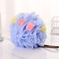 Éponge ronde de bain douche luffa 30g pouf en maille de bain boule de douche épurateur de corps éponge de bain exfoliante pour femmes et hommes