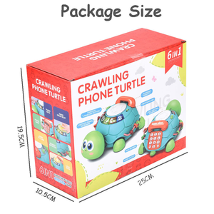 Âm nhạc bé ánh sáng lên Toddler Tummy thời gian đầu giáo dục điện thoại học tập leo núi đồ chơi, rùa đồ chơi, bò Đồ chơi - Product Image 5