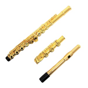 <span class=keywords><strong>Flauta</strong></span> Profesional de 17 Orificios en Tono Dorado, Instrumento Musical, <span class=keywords><strong>Flauta</strong></span> en Tono C, <span class=keywords><strong>Flauta</strong></span> Dorada de Primera Calidad - Product Image 2
