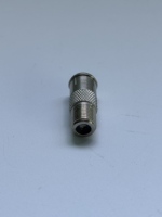 Conector Coaxial Hembra a Macho de Aleación de Zinc, Adaptador de Antena de TV CATV de 75 Ohmios, Conexión Rápida, Niquelado
