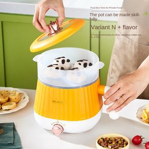 Nueva sartén eléctrica pequeña multifunción, todo en uno, estofado hirviendo y olla para cocinar fideos para estudiantes y residentes de dormitorios - Product Image 1