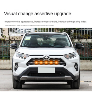 Panel de luz de rejilla media para coche Toyota <span class=keywords><strong>RAV4</strong></span> 2019 <span class=keywords><strong>2022</strong></span>, luces Raptor de parrilla delantera para conducción diaria - Product Image 6