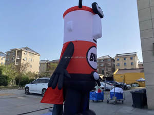 Décoration de vacances en plein air géante gonflable de <span class=keywords><strong>Superman</strong></span> de dessin animé - Product Image 5