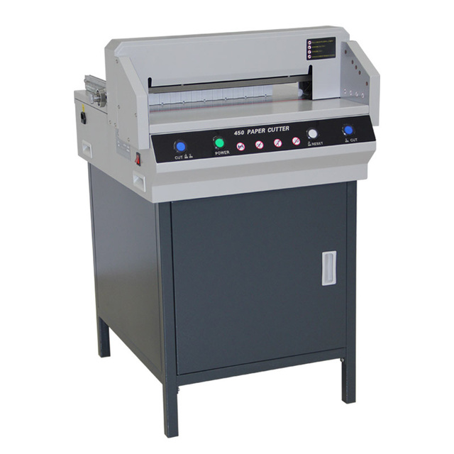 New Disen Computerized Automatic Guillotine Cutter for A3/A4 Sheets 450mm Max Width PLC Control 220V/110V