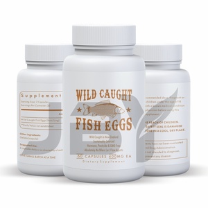 Cápsulas de Huevos de Pescado JBY OEM/ODM, Suministro de Fábrica de Marca Privada, Huevos de Pescado Capturados en el Silvestre para la Salud de la Fertilidad en Adultos, Omega-3 - Product Image 1