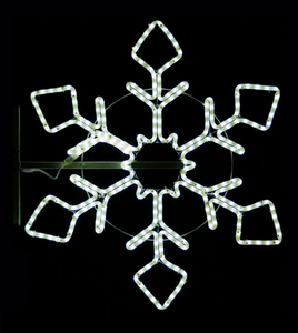 Luminaire LED flocon de neige personnalisé IP65 pour intérieur/extérieur, éclairage décoratif de Noël pour jardin et événements, pour espaces intérieurs - Product Image 1