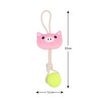 Nouveauté : Jouet à mâcher interactif personnalisé pour chien en corde de polyester, balle en peluche rembourrée durable et écologique