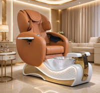 Fauteuil de pédicure de luxe pour salon de beauté, fauteuil de pédicure avec massage du corps entier