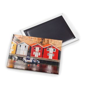 Fashion Creative Map Shape Souvenir Logo Printed Tinplate <b>Fridge</b> Magnet - Product Image 6