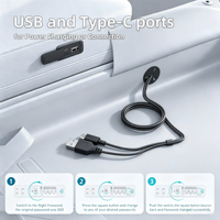 Sac de voyage Starlink Mini très vendu, sac à dos antivol à coque rigide, sac à dos pour ordinateur portable étanche avec port USB, sac Starlink portable