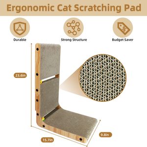 Rascador en Forma de L Desmontable Petdom para Gatos, Poste para Rascar, Juguete para Afilar Garras, Suministros para Mascotas - Product Image 2