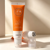 Tube souple multifonctionnel personnalisé de 40 ml de haute qualité avec tête de massage en alliage de zinc pour les soins du corps, des cheveux et de la peau