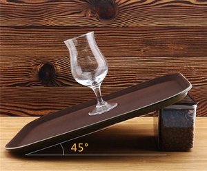 Wholesale <strong>Rectangular</strong> Snack <strong>Plate</strong> Fast Food Tray <strong>Plastic</strong> <strong>Serving</strong> Tray Non-slip Tray - Product Image 3