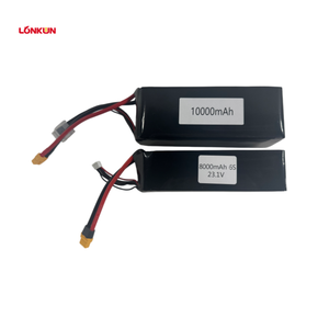 แบตเตอรี่ Longkun 4S Solid State ความจุ 8000mAh 14.8V 100C พร้อมหัวต่อ EC5  แบบ Hard Case สำหรับโดรน RC รุ่น LCKd001 ใช้งานได้ 1000 รอบ - Product Image 1