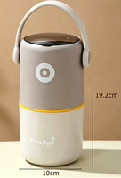 Boîte à lunch isotherme en acier inoxydable 304 à double compartiment, portable, avec couvercle anti-fuite, bento scellé pour le bureau et les étudiants, réutilisable et durable