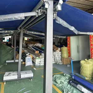 กันสาดอลูมิเนียมแบบปรับขนาดได้สำหรับภายนอกอาคาร ควบคุมด้วยรีโมทไฟฟ้า มอเตอร์ไฟฟ้า แบบสองด้าน - Product Image 5