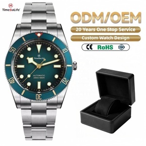 Montres personnalisées avec logo en acier inoxydable 316L ODM OEM, montre mécanique de plongée 200M, montre automatique classique de luxe <span class=keywords><strong>NH35</strong></span> - Product Image 1