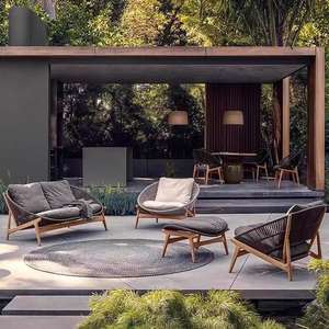 Ensemble canapé et table à thé en rotin pour terrasse, villa <span class=keywords><strong>de</strong></span> <span class=keywords><strong>jardin</strong></span>, meubles imperméables et résistants au soleil pour l'extérieur. - Product Image 1