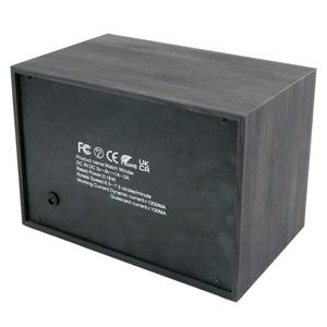 豪华定制标志自动数字显示黑色木质2槽手表收卷机保险箱手表储物包装盒 - Product Image 6