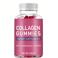 Bonbons gélifiés au collagène 60 unités Soutien Cheveux Peau Ongles Anti-âge Complément Alimentaire Beauté OEM Marque Privée Adultes