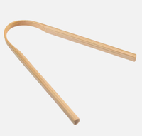 Kit complet de nettoyage interdentaire et de grattoir lingual portable en paille de blé et bambou, écologique, antidérapant, en forme de U – Vente chaude