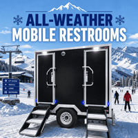 Toilettes mobiles en plastique HDPE, vente en gros directe d'usine, montées sur remorque, avec douche et lavabo, pour camping, parc, économie d'eau