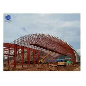 Fabrikasi desain dan konstruksi oleh Jiangsu Yunjoin Bolt ball space frame untuk proyek Alumina 1000kt/a Indonesia