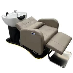 Sillón de Champú Giratorio Moderno Más Vendido de Chuque con Lavabo de Cerámica para Salón de Belleza y Barbería - Product Image 1