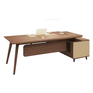 Luxury walnut wood ececutive managing director ceo desk luxury office furniture