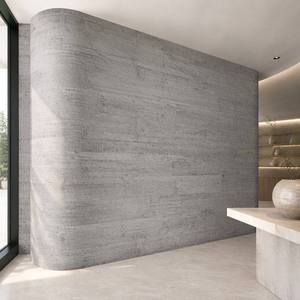 Carrelage en porcelaine flexible à texture béton moulé bois, gris <span class=keywords><strong>ciment</strong></span>, pierre souple pour façade architecturale - Product Image 1