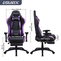 Échantillon gratuit, chaise de jeu ergonomique, pas cher, bureau, ordinateur, Pc, hauteur réglable, inclinable, pivotant, course