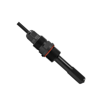 Capteur de qualité de l'eau RIKA RK500-13C, capteur EC, RS485 Modbus, électrode à conversion de fréquence, IP68, câble de 5 m pour l'aquaculture et les déchets liquides