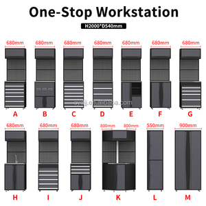 Gabinete <span class=keywords><strong>de</strong></span> Almacenamiento para Garaje <span class=keywords><strong>de</strong></span> Alta Resistencia CYD, Combinación <span class=keywords><strong>de</strong></span> Acero Inoxidable y Madera, <span class=keywords><strong>Banco</strong></span> <span class=keywords><strong>de</strong></span> <span class=keywords><strong>Trabajo</strong></span>/Estación <span class=keywords><strong>de</strong></span> <span class=keywords><strong>Trabajo</strong></span> Metálica para Taller - Product Image 3