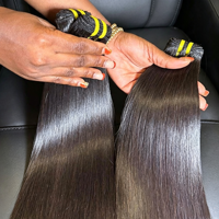 Lot de Cheveux Humains Bruts Non Traités Vietnamiens Lisses Naturels, Cuticules Alignées, Cheveux Vierges, Fournisseur d'Extensions de Cheveux Indiens et Cambodgiens