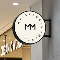 Enseigne de magasin personnalisée, enseigne lumineuse murale, enseigne lumineuse LED extérieure, boîte lumineuse LED étanche, publicité