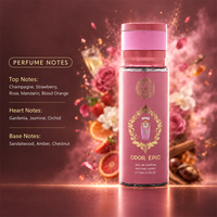 Parfum de Luxe Arabe Original en Spray pour Femme, Vente en Gros, avec des Notes Sucrées de Champagne, Fraise et Rose, Parfum Longue Durée