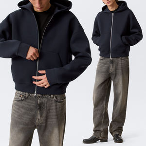 Sweat à capuche zippé pour homme KingSen, 100 % coton de haute qualité, en tissu French Terry, design décontracté - Product Image 1