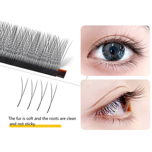 Extensiones de Pestañas en Forma de Y Personalizadas, Gran Capacidad, Gruesas y Rizadas, Autoinjertables, Naturales, con Tallo Duro, Pestañas Postizas - Product Image 3