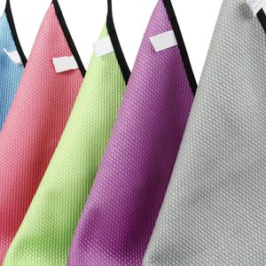 ผ้าเช็ดจานไมโครไฟเบอร์ลายเกล็ดปลา ผ้าขนหนูไมโครไฟเบอร์ ซับน้ำได้ดี ผ้าทำความสะอาดแบบไม่ใช้น้ำมัน ใช้งานได้สองด้าน - Product Image 6